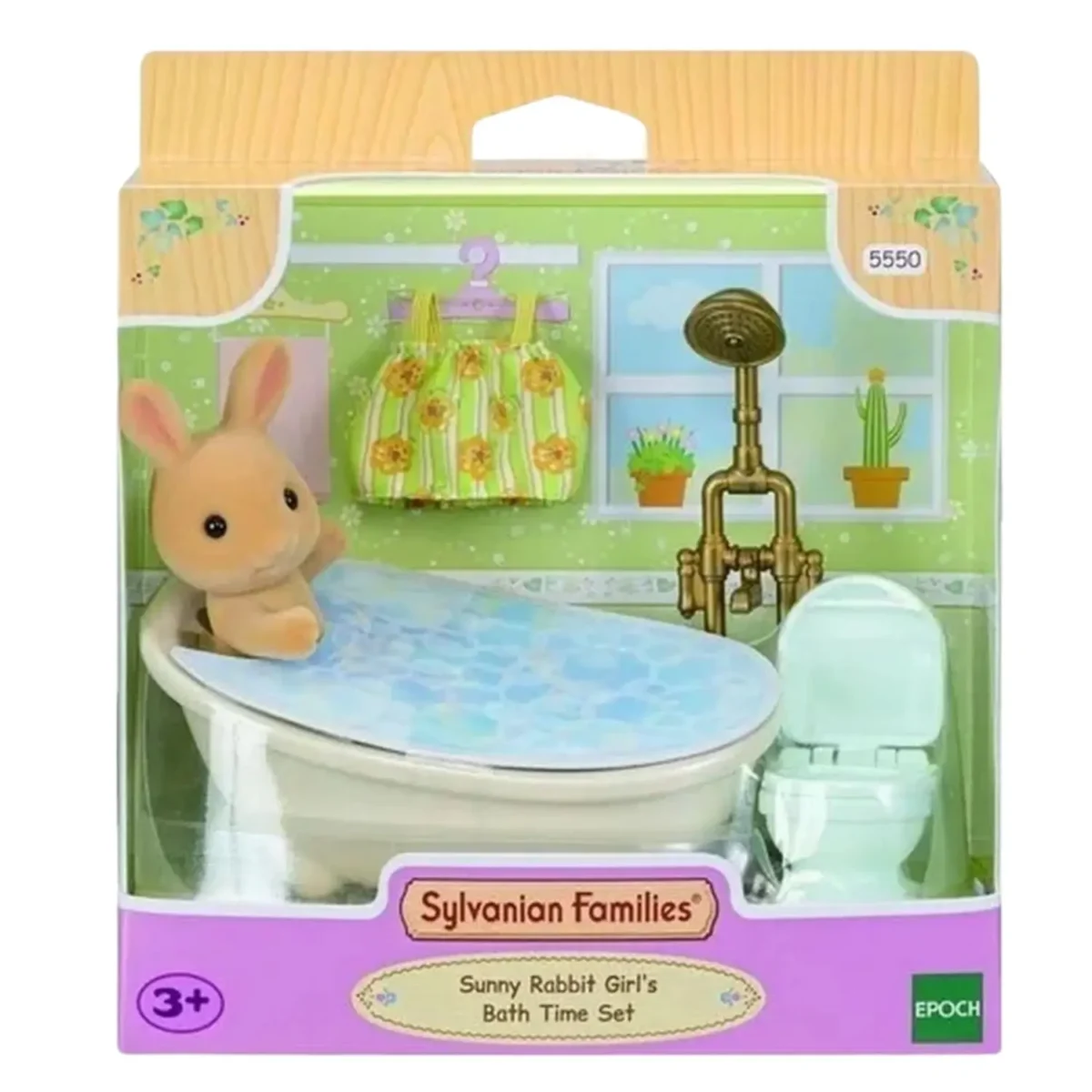 Sylvanian Families Conjunto Hora do Banho Menina Coelho Raio de Sol 5550 p - Epoch